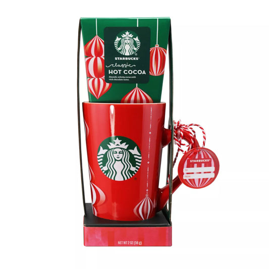 Starbucks Mug with 2 Cocoas Peppermint & Marshmallow - 2oz