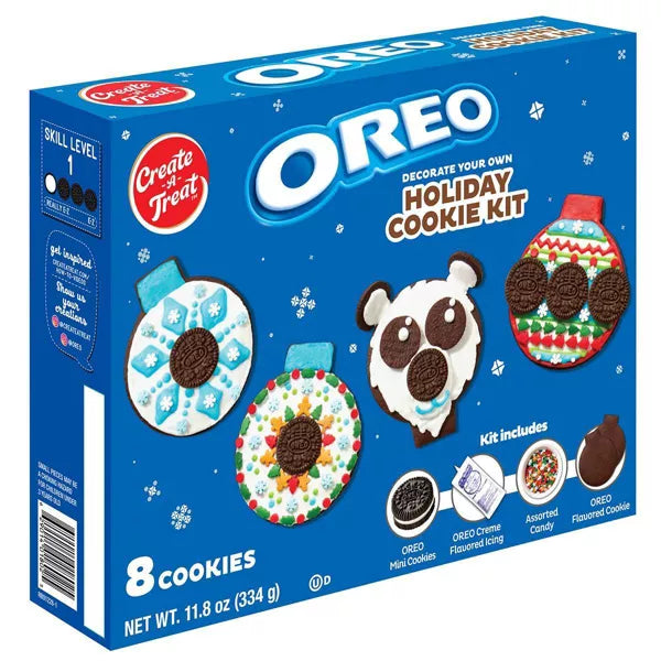 OREO Christmas Ornament Cookie Kit 8ct/11.8oz