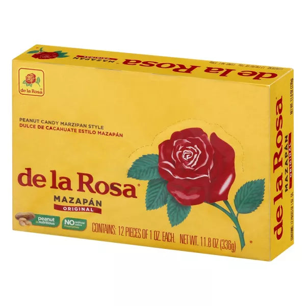 De La Rosa Mazapan Regular Candy - 24oz/12ct - Mexican Christmas Candy