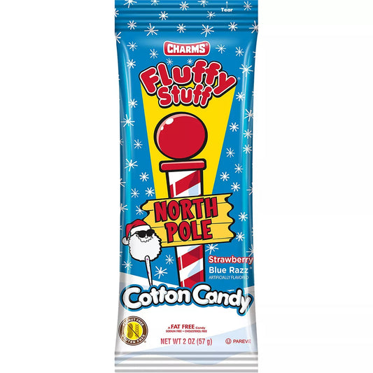 Charms Fluffy Stuff Christmas North Pole Cotton Candy - 2oz