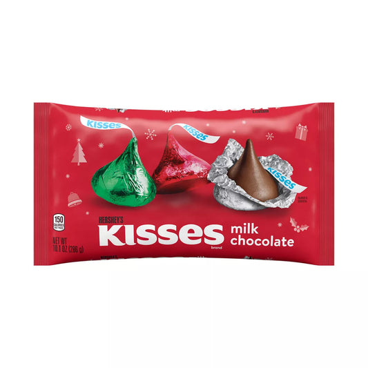 Hershey's Kisses Milk Chocolate Christmas Candy Bag - 10.1oz