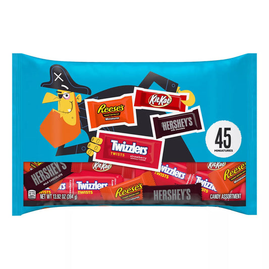 Hershey's Chocolate and Sweets Assorted Halloween Candy Miniatures - 45pc/13.92oz