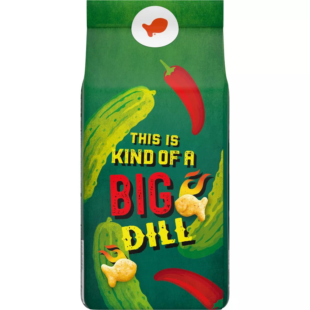 Goldfish Spicy DIll Pickle - Limited Edition - Baked Snack Crackers