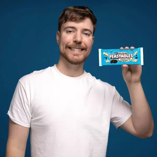 Feastables MrBeast Cookies and Cream Chocolate Bar - LIMITED EDITION - ULTRA RARE - FULL SIZE