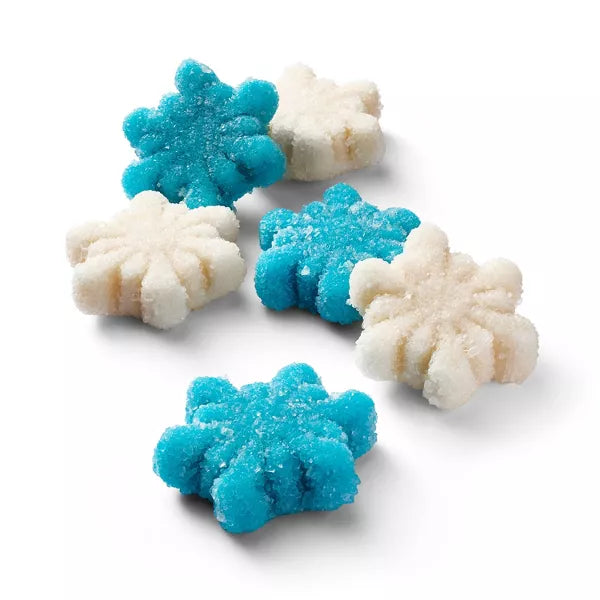 Christmas Sour Gummy Snowflakes in Bow Bag - 6oz - Favorite Day™