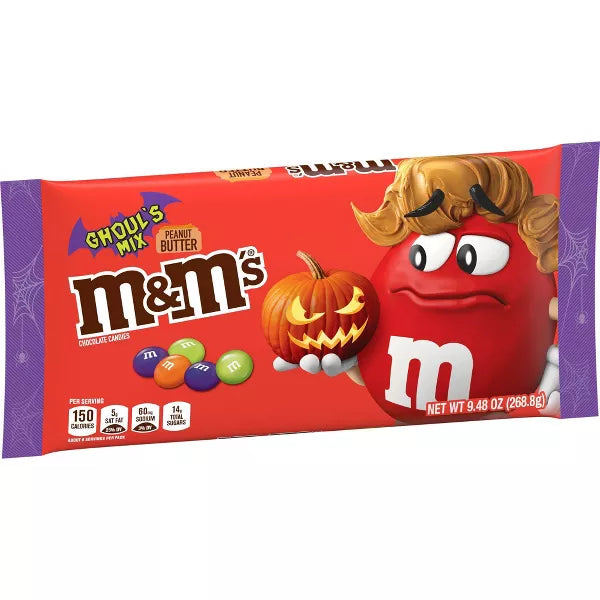 M&M'S Peanut Butter Ghouls Chocolate Halloween Candy - 9.48oz