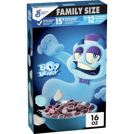 Boo Berry Family Size Cereal - 16oz - General Mills - Halloween - Limited