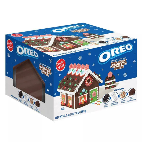 OREO Christmas Pre-Built Cookie House Kit - 25.03oz