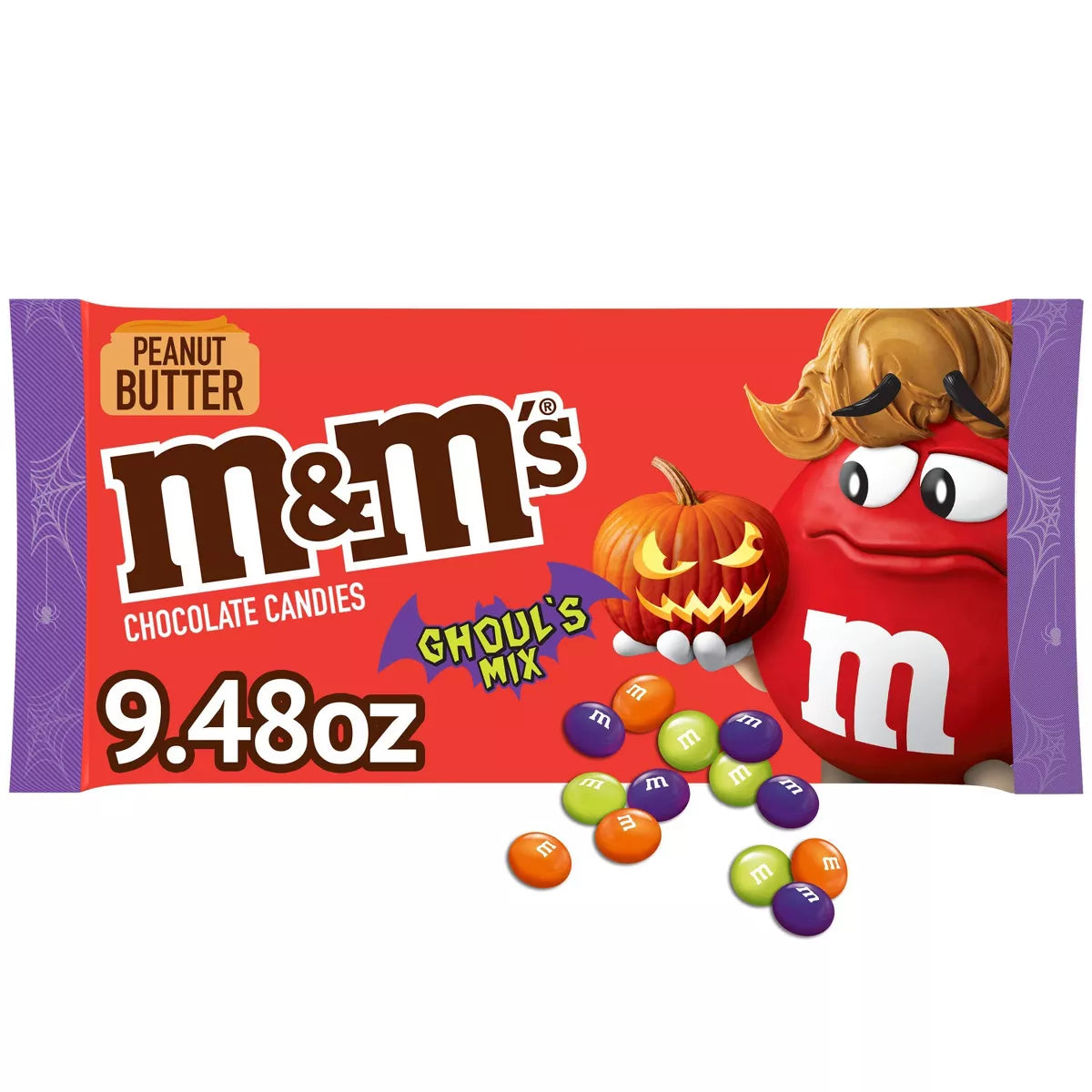 M&M'S Peanut Butter Ghouls Chocolate Halloween Candy - 9.48oz