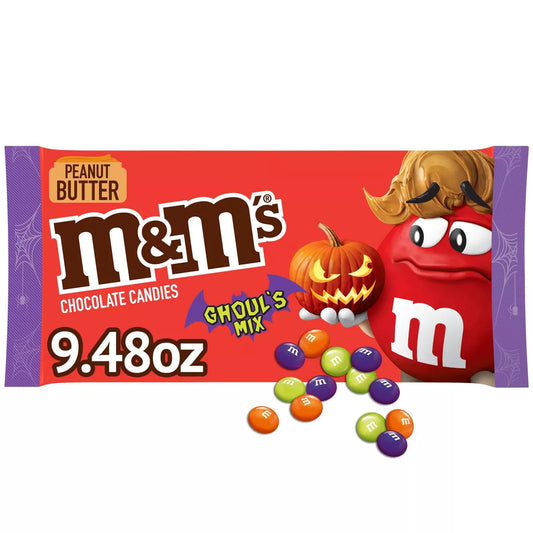 M&M'S Peanut Butter Ghouls Chocolate Halloween Candy - 9.48oz