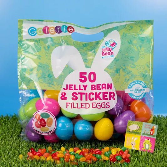 Galerie Value Egg Bag with Jelly Beans and Stickers - 6.17oz/50ct
