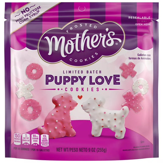 Mother's Valentine's Puppy Love X's and O's Cookies - 9oz - Limited Edition