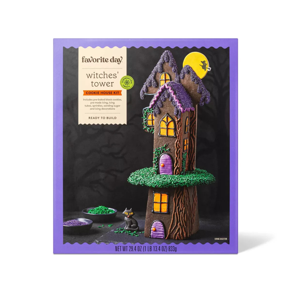 Halloween Witches' Tower Cookie House Kit - 29.4oz - Favorite Day™