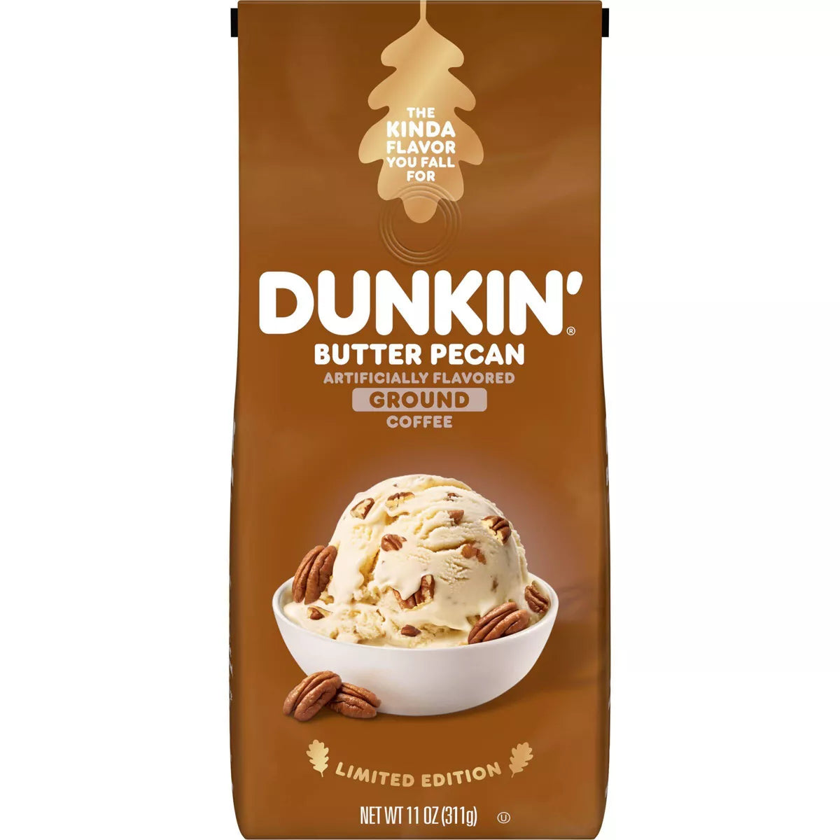 Dunkin' Butter Pecan Flavored Medium Roast Ground Coffee - 11oz