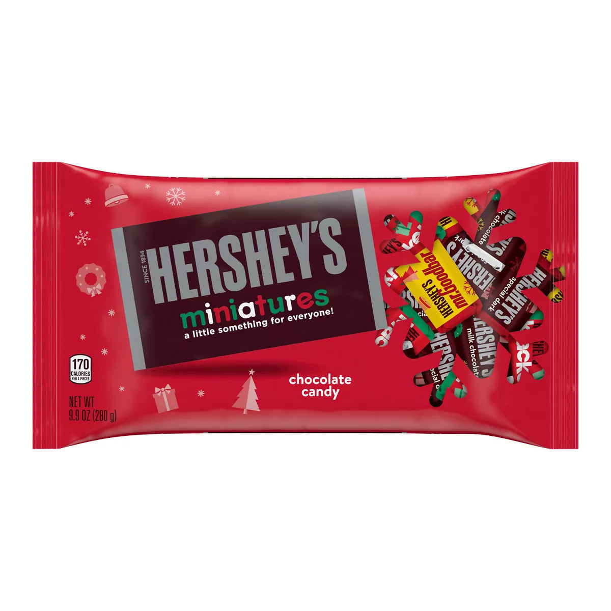 Hershey's Christmas Assorted Chocolate Candy Miniatures - 9.9oz