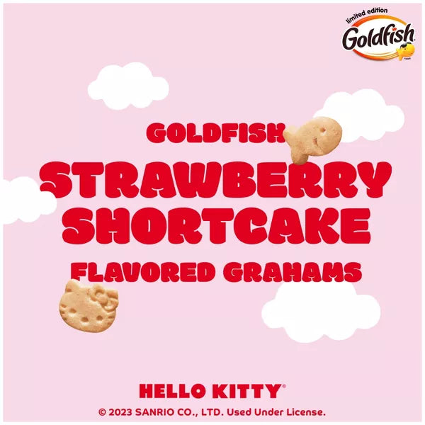 Pepperidge Farm Goldfish Grahams Hello Kitty Strawberry Shortcake  - 6.1oz - Limited Edition - ULTRA RARE