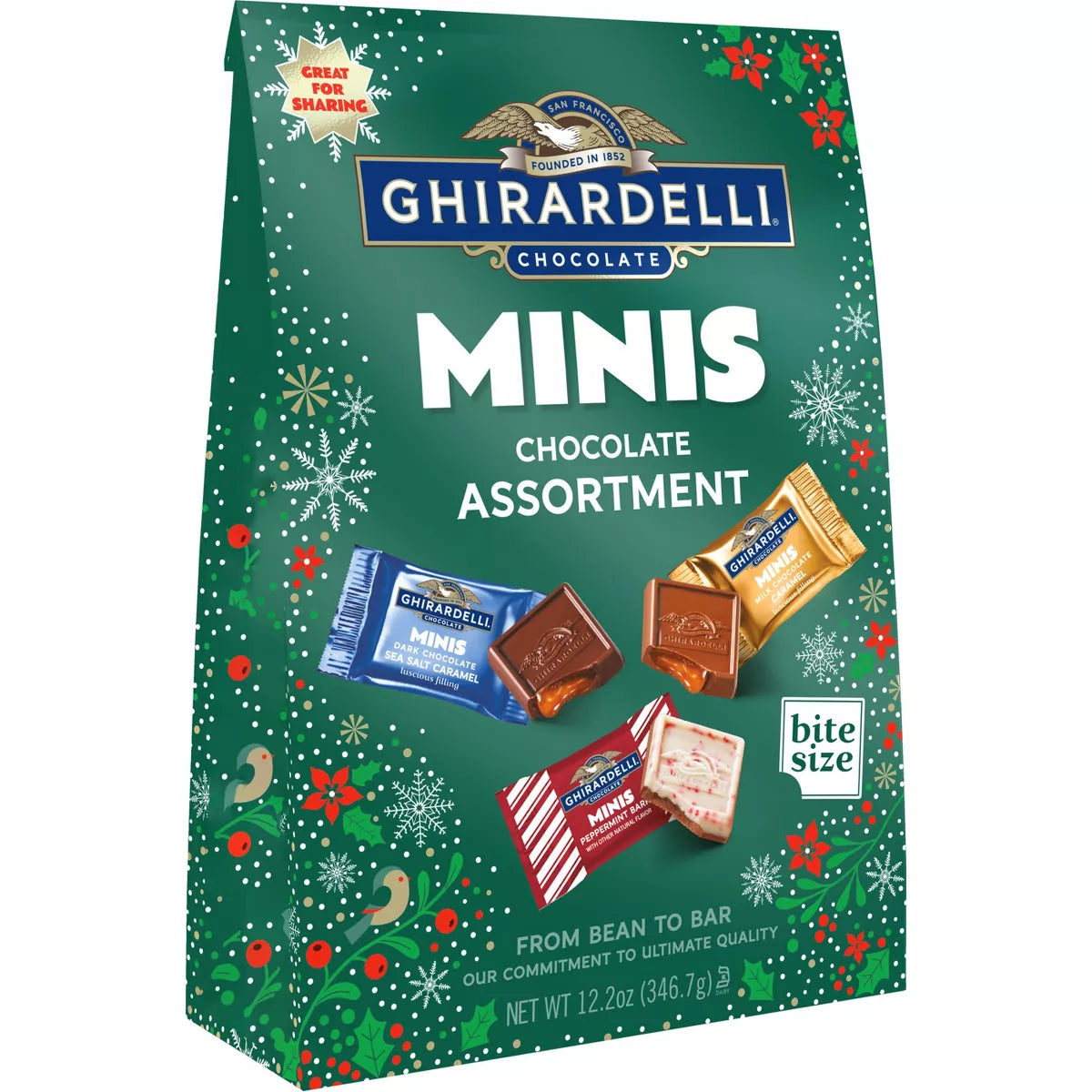 Ghirardelli Christmas Assorted Minis XL Bag - 12.2oz