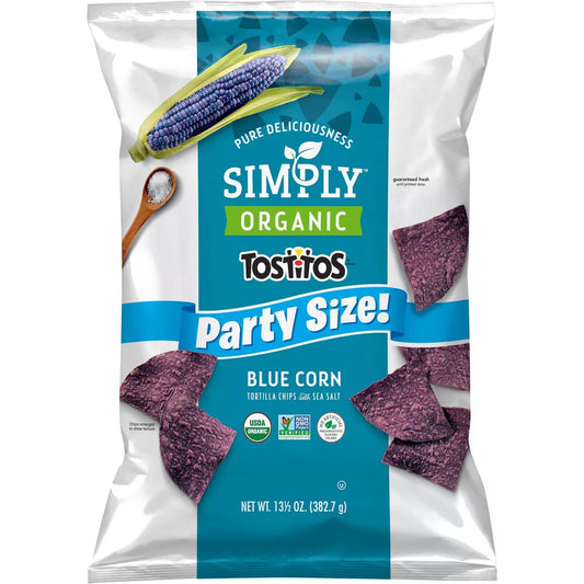 Simply Tostitos Blue Corn Tortilla Chips - 13.5oz - RARE