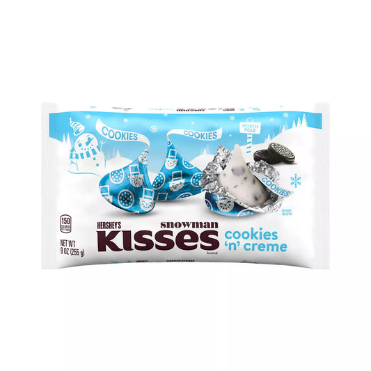 Hershey's Kisses Christmas Cookies 'n' Crème Candy - 9oz