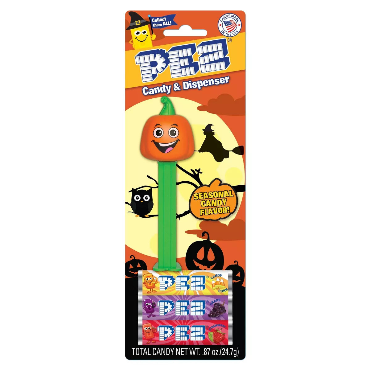 Pez Halloween Candy Dispenser - 0.87oz (Styles May Vary)