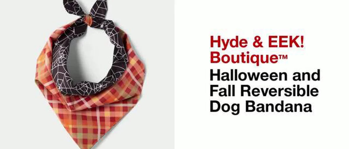 Halloween and Fall Reversible Dog Bandana - Hyde & EEK! Boutique™