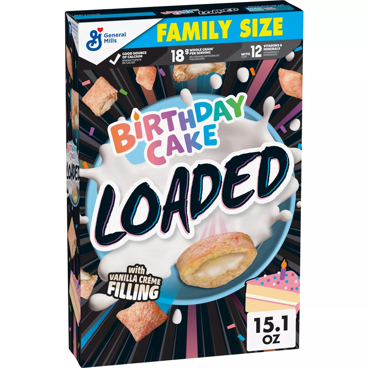 Birthday Cake Loaded Family Size Cereal - 15.1oz