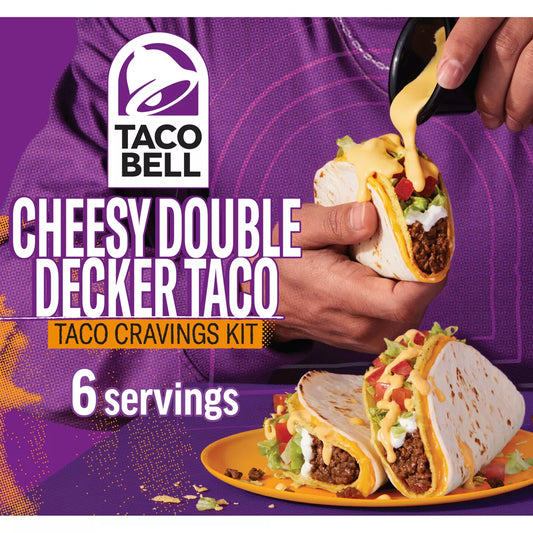 Taco Bell Cheesy Double Decker Taco Kit - 13.86oz