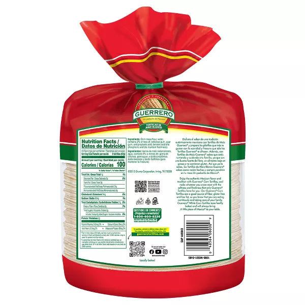 Guerrero Gluten Free Corn Tortillas - 4.16lb/80ct