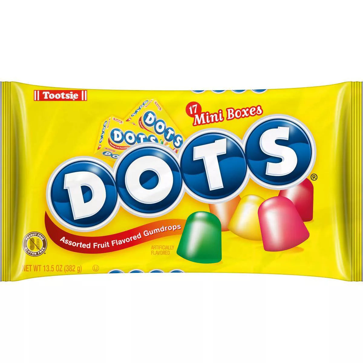 Dots Halloween Assorted Fruit Gumdrops Mini Boxes - 13.5oz/17ct