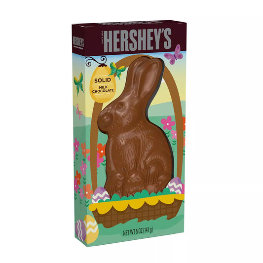 Hershey's Milk Chocolate Solid Bunny Easter Candy Gift Box - 5oz