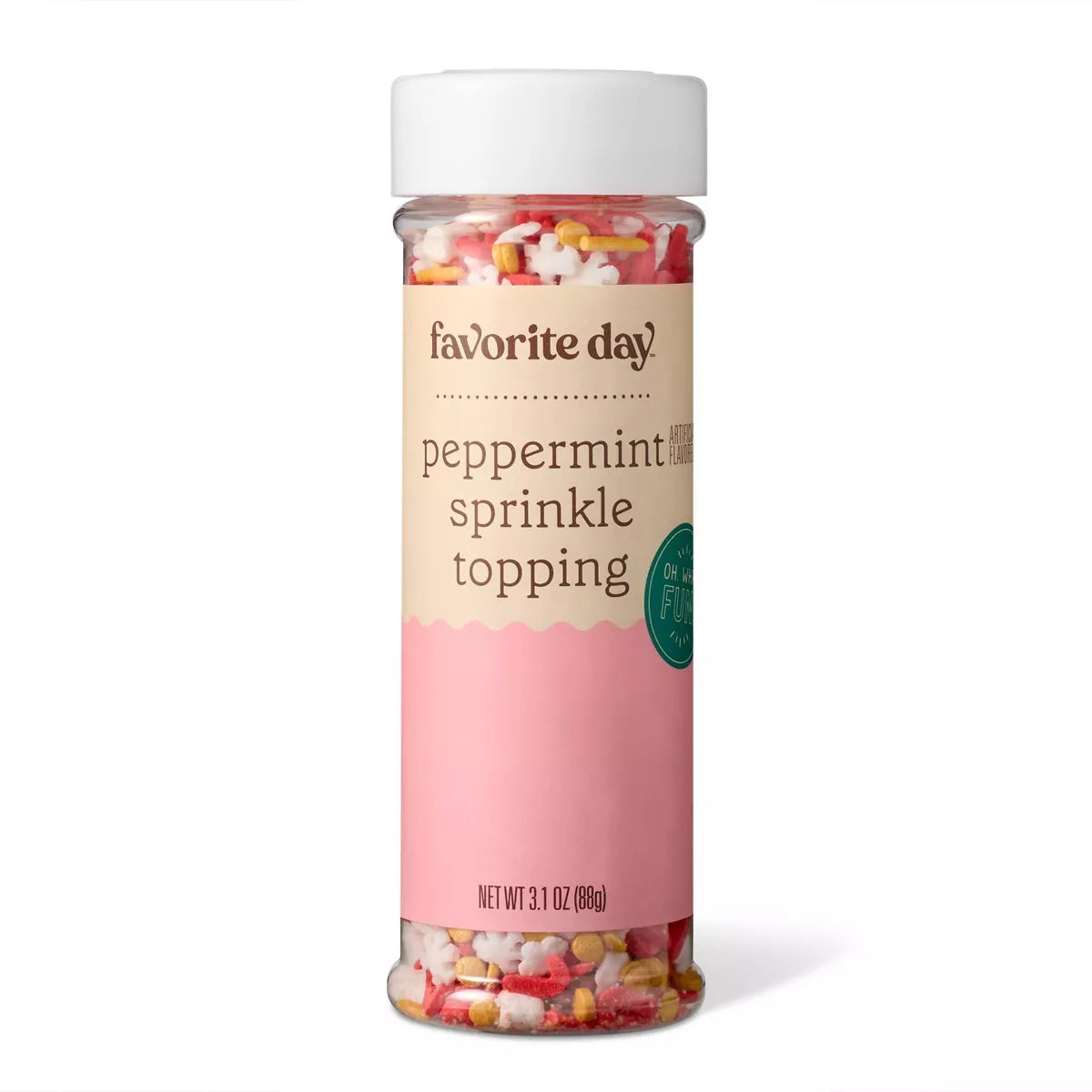 Holiday Peppermint Flavored Sprinkles - 3.1oz