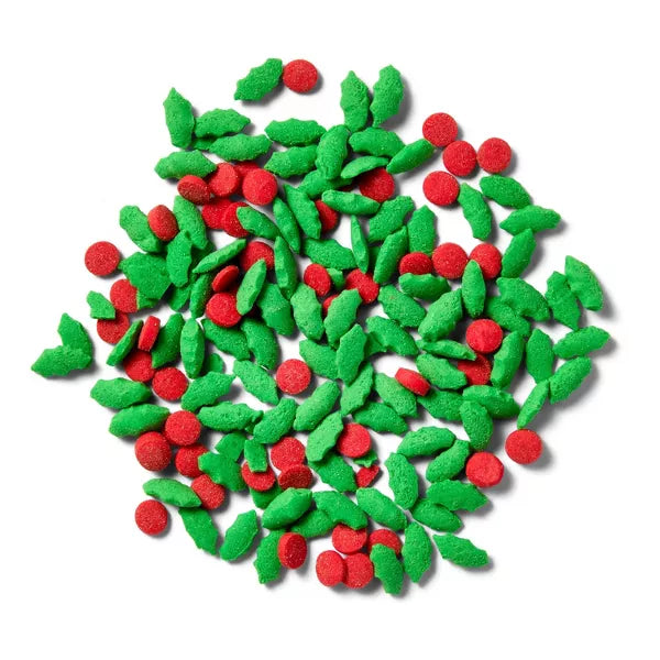 Christmas Holly and Berry Sprinkles - 2.3oz - Favorite Day™