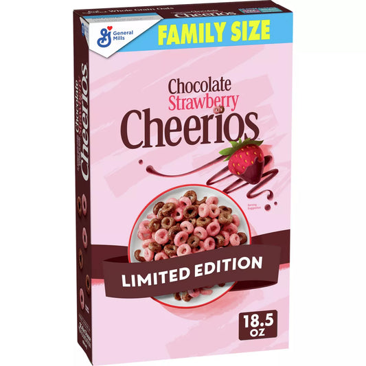 Cheerios Chocolate Strawberry Family Size Cereal - 18.5 oz