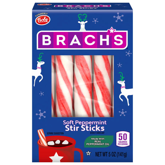 Brach's Sweet Stripes Christmas Peppermint Sticks - 5oz