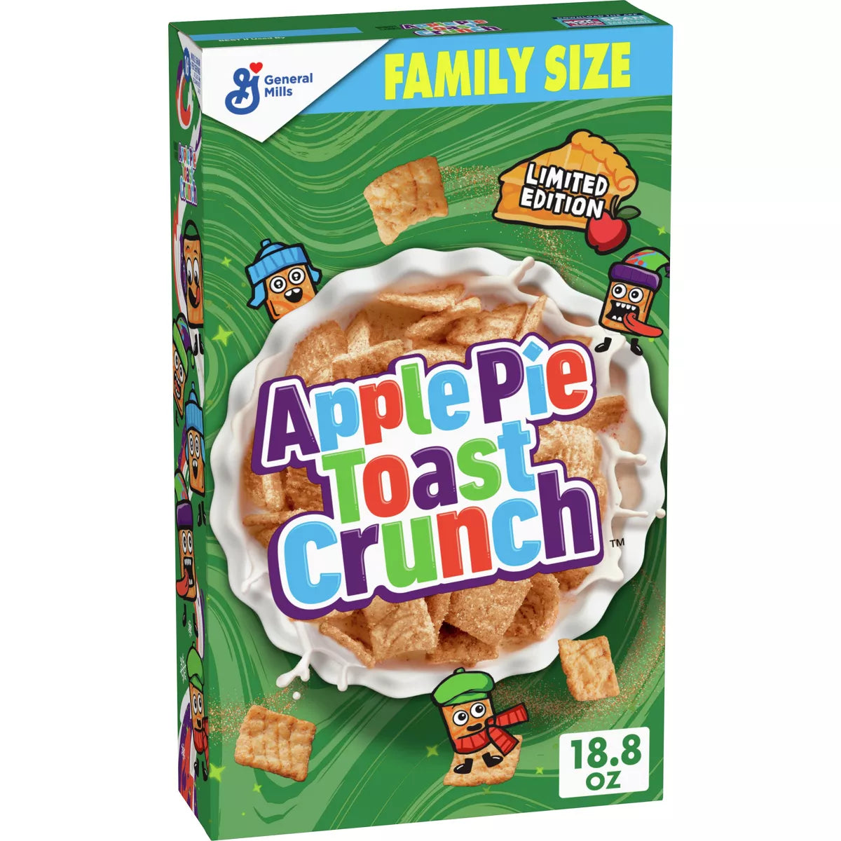 Cinnamon Toast Crunch Apple Pie Toast Crunch - Family Size Cereal - 18.8oz - Limited Edition