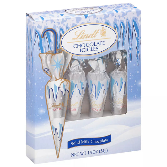 Lindt Christmas Milk Chocolate Icicles - 1.9oz/4pk