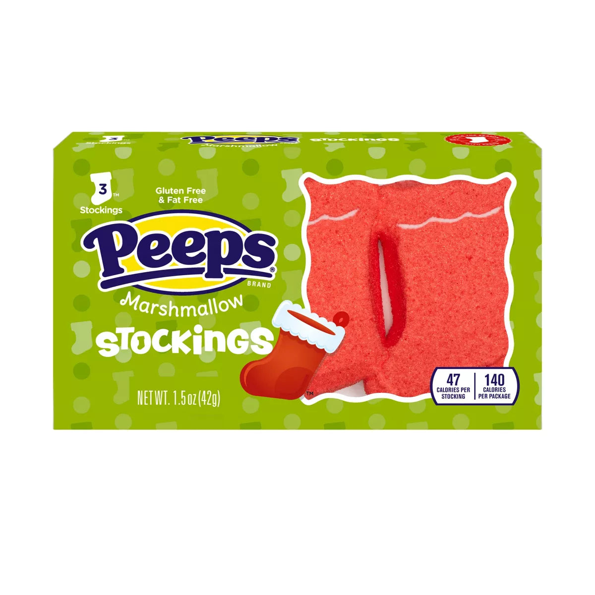 Peeps Christmas Stockings - 1.5oz/3ct