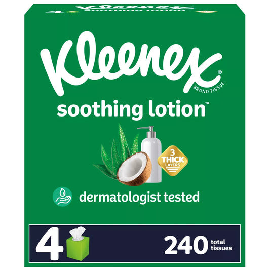 Kleenex Soothing Lotion 3-Ply Facial Tissue