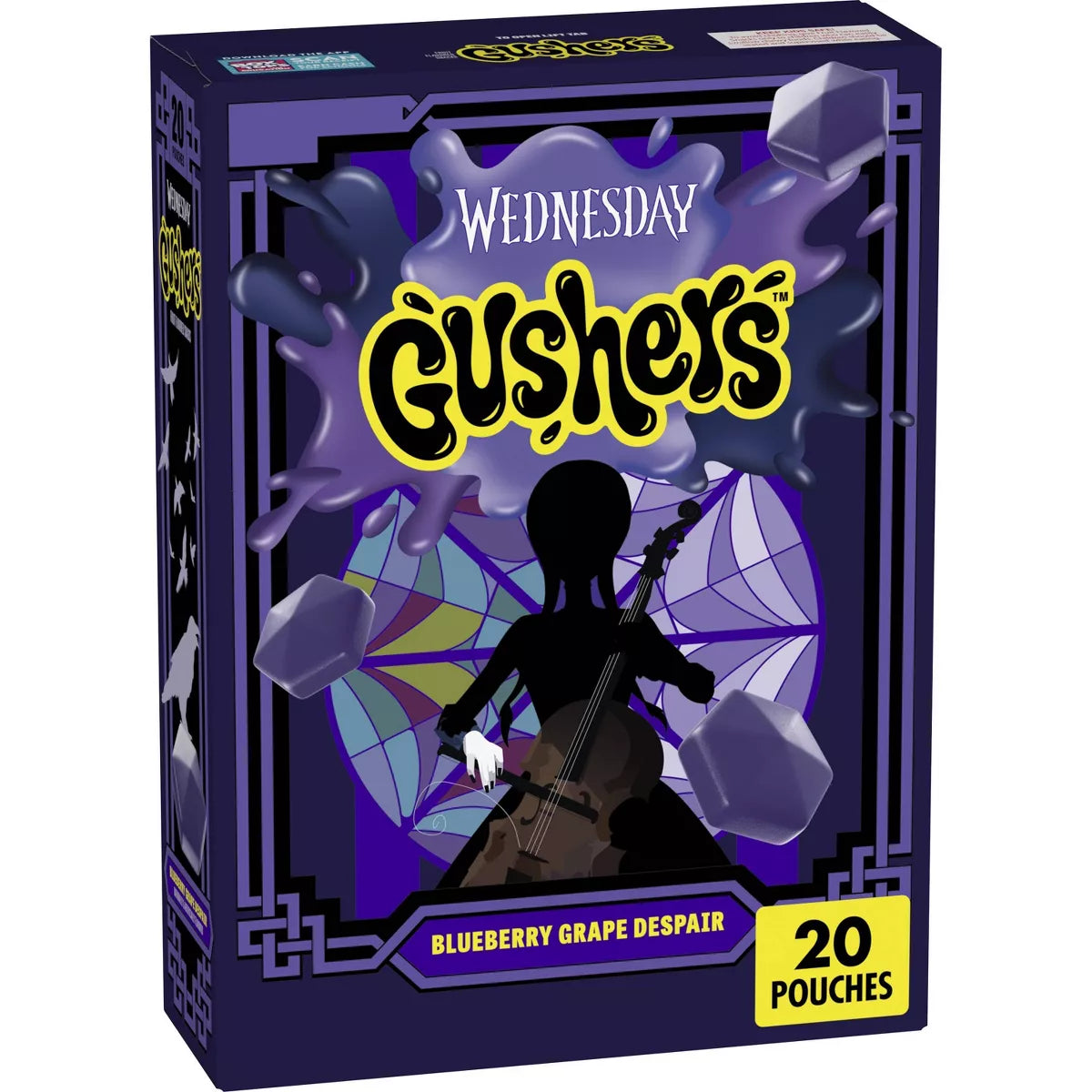 Gushers Halloween Wednesday Blueberry Grape Despair Fruit Flavored Snacks - 16oz/20ct