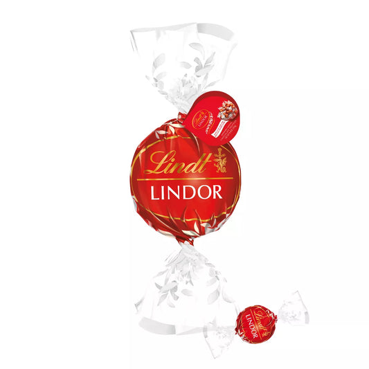 Lindt LINDOR Christmas Milk Chocolate Truffle Candy Maxi Ball - 8.8oz