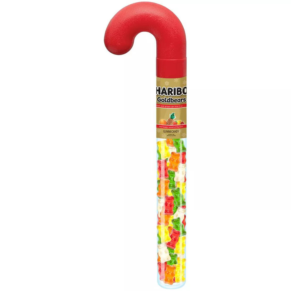 Haribo Christmas Gold Bears Filled Cane - 2.53oz