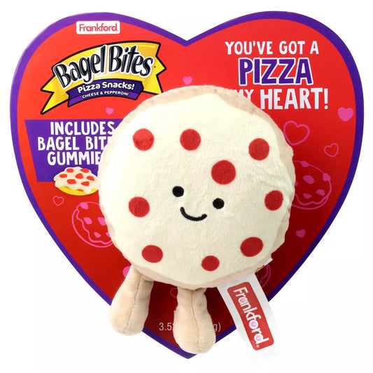 Kraft Valentine's Plush Heart Box Bagel Bites Gummies - 3.5oz