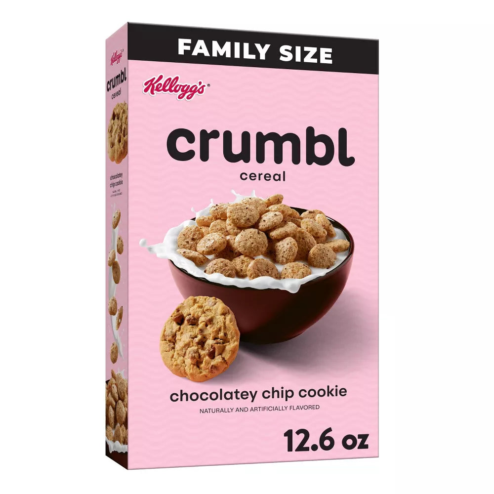 Kellogg's Crumbl Cookies Cereal - Chocolatey Chip Cookie Flavour -  Limited Edition