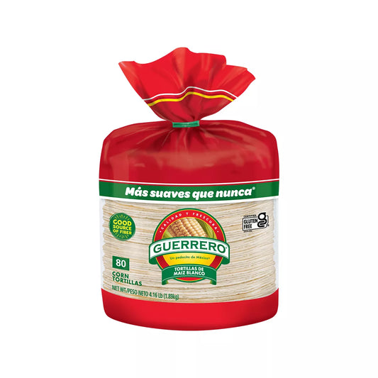 Guerrero Gluten Free Corn Tortillas - 4.16lb/80ct