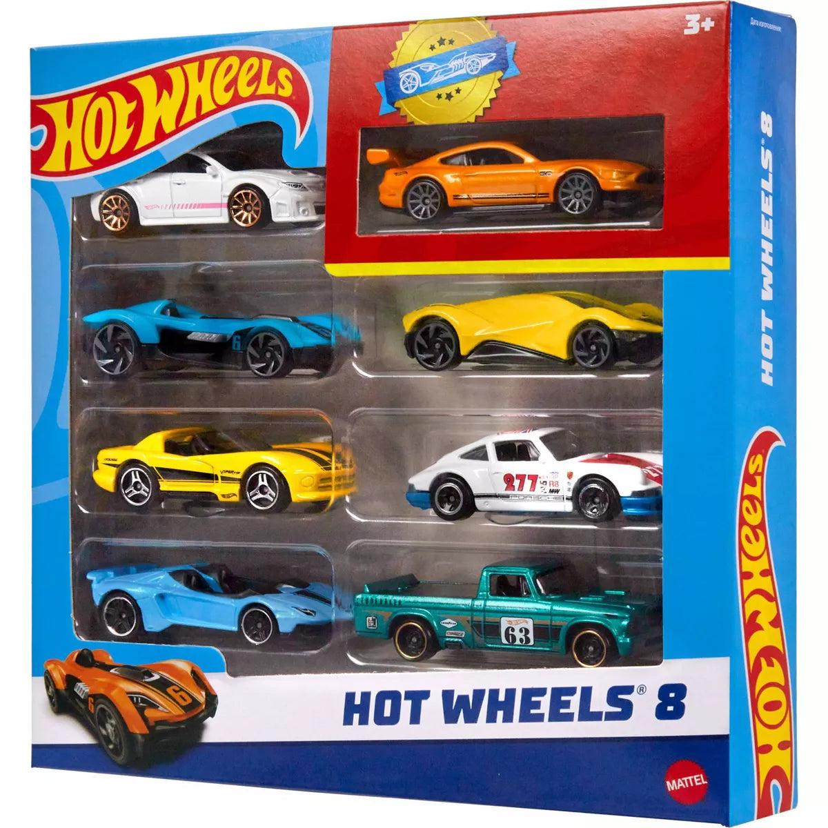 Hot Wheels Cars & Trucks Set with 1 Exclusive Car - 1:64 Scale - 8pk