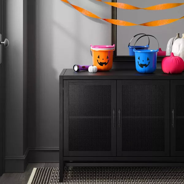 Orange Pumpkin Stackable Halloween Trick or Treat Pail - Hyde & EEK! Boutique™: Jack-o'-Lantern Design, No Assembly Required