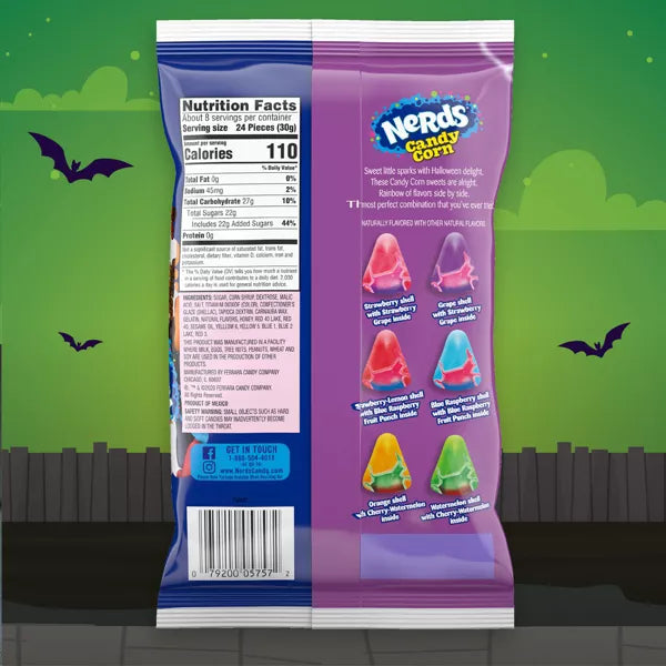 Nerds Halloween Candy Corn - 2024 -  8 Oz - Limited Edition