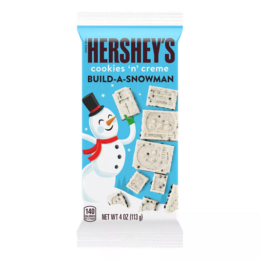 Hershey's Christmas Cookies 'n' Crème Build-A-Snowman Candy Bar - 4oz