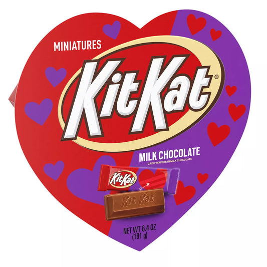 Kit Kat Miniatures Valentine's Milk Chocolate Heart Box - 6.4oz