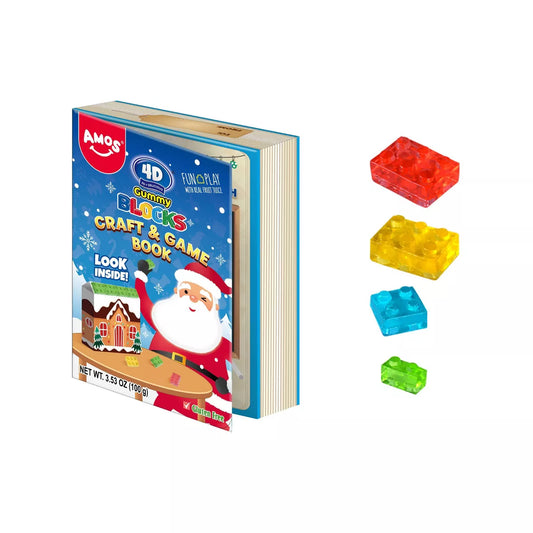 AMOS 4D Gummy Blocks Christmas Book - 7.05oz